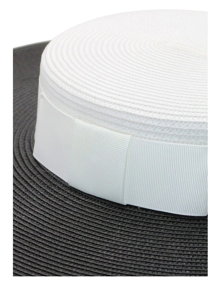 Domino Boater in Black/White image 3
