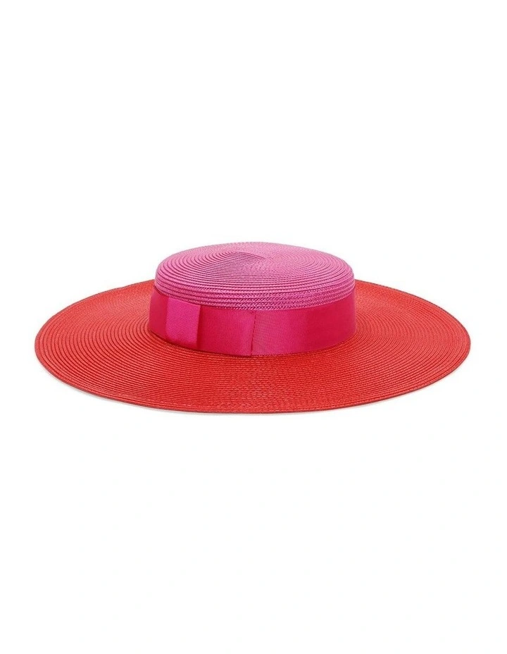 Domino Boater in Red/Pink image 1