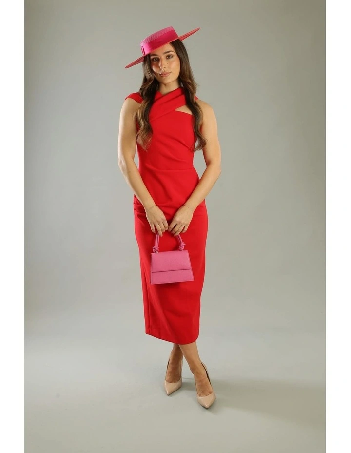 Domino Boater in Red/Pink image 4