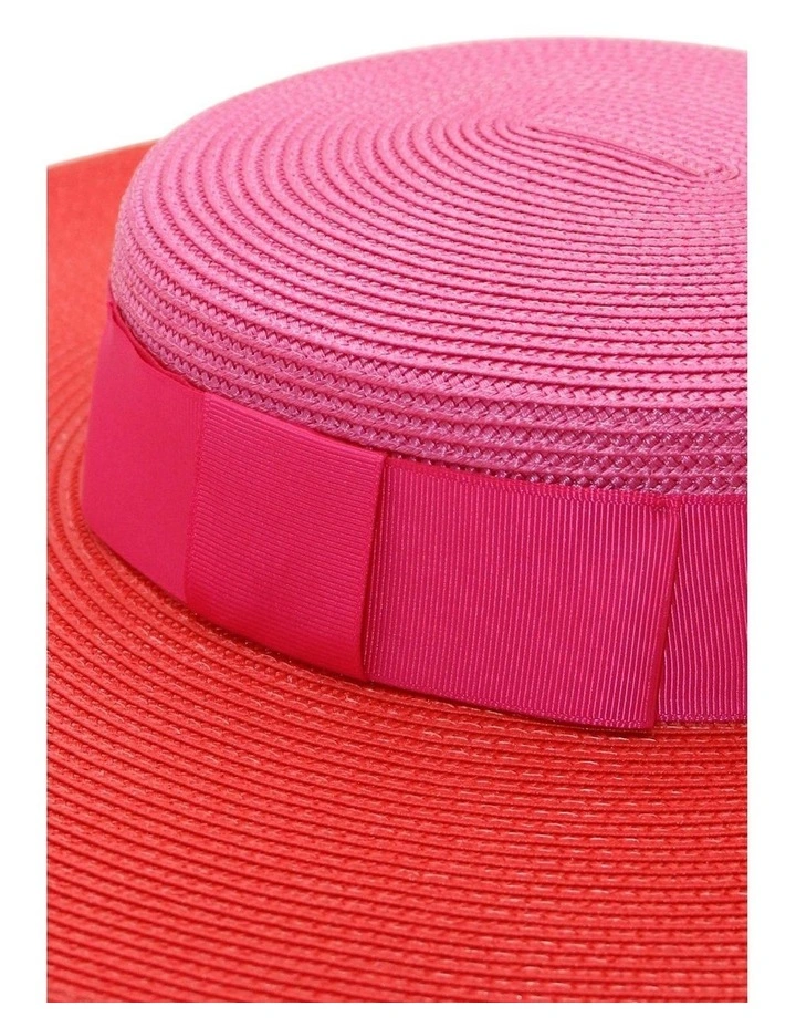 Domino Boater in Red/Pink image 5