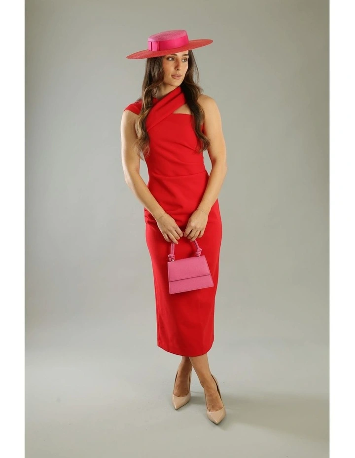 Domino Boater in Red/Pink image 6