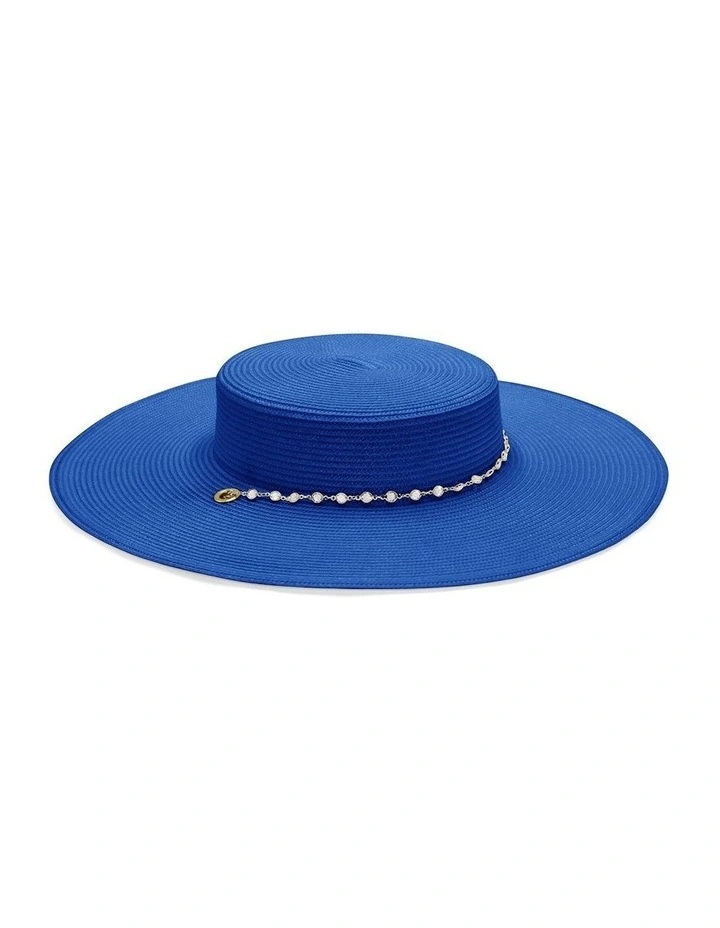Leah Boater Hat in Royal Blue image 1