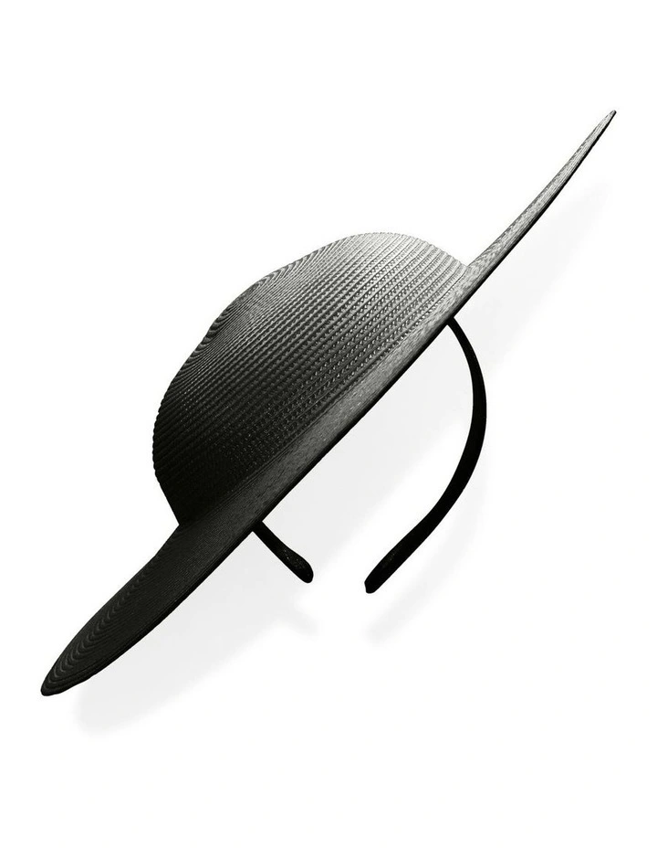 Mini Mona Plate Hat in Black image 3