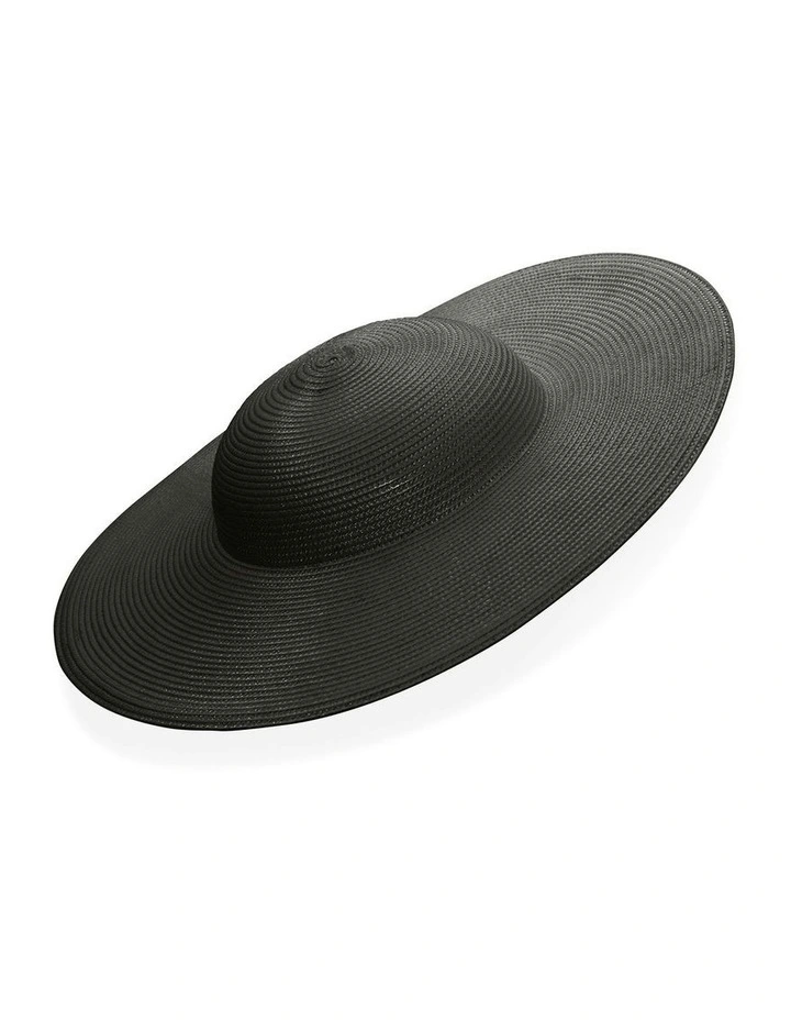 Mini Mona Plate Hat in Black image 6
