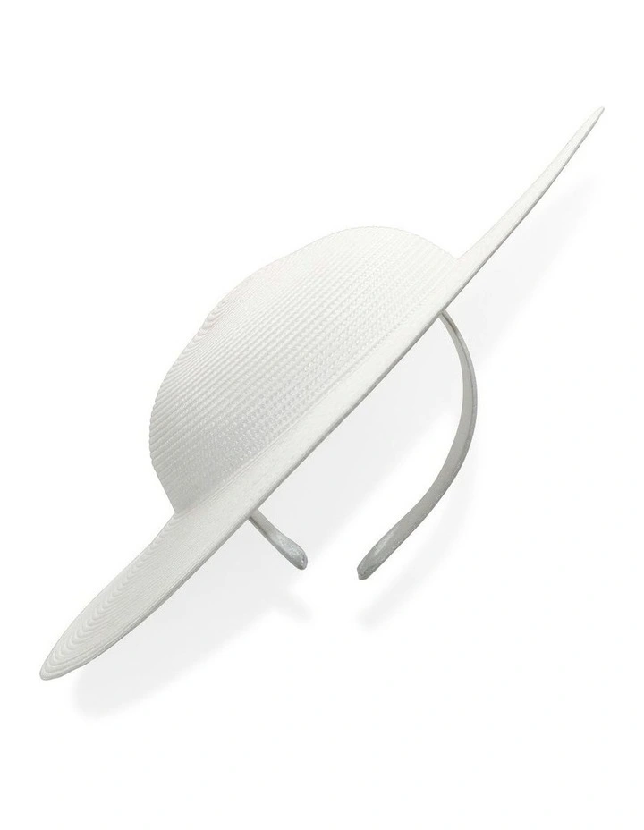 Mini Mona Plate Hat in White image 2