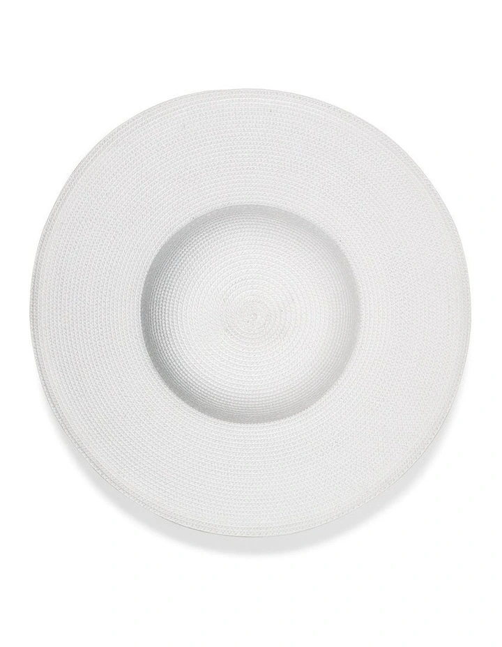 Mini Mona Plate Hat in White image 3