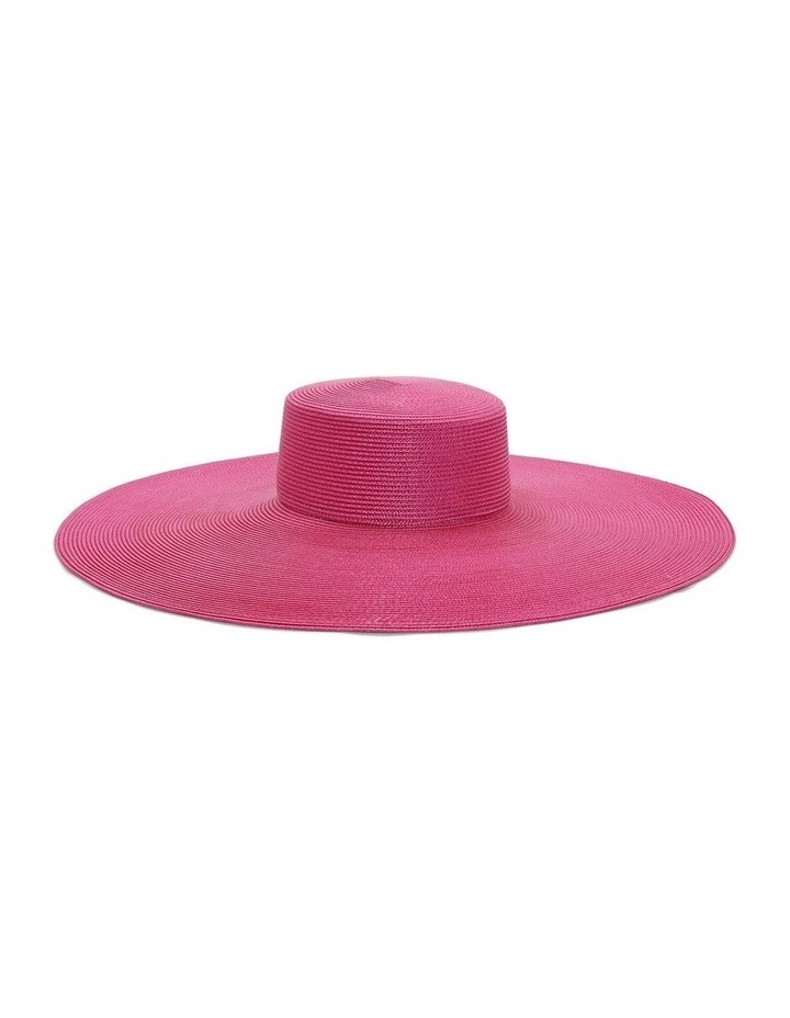 Savannah Boater in Hot Pink image 2