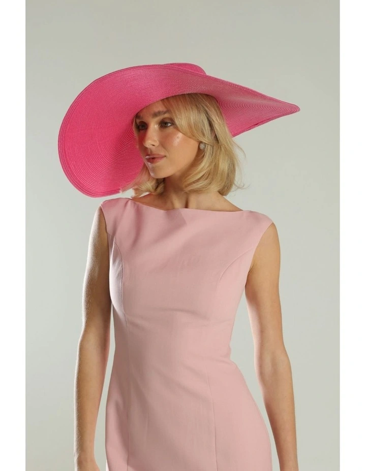 Savannah Boater in Hot Pink image 5