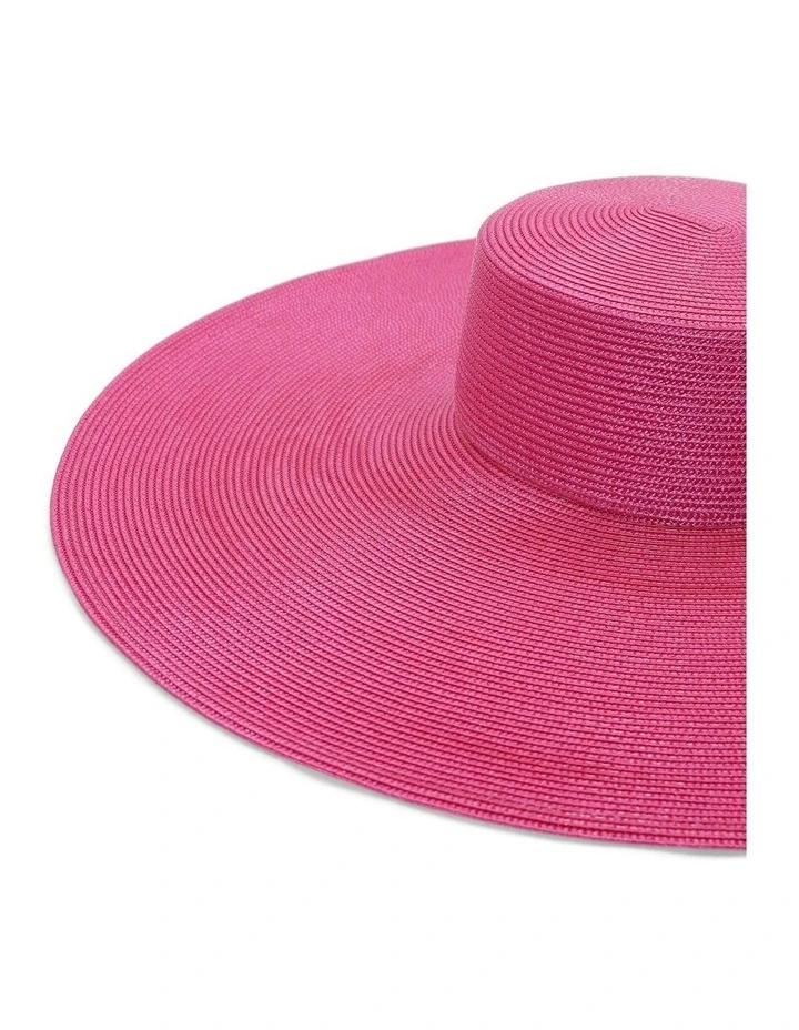 Savannah Boater in Hot Pink image 6
