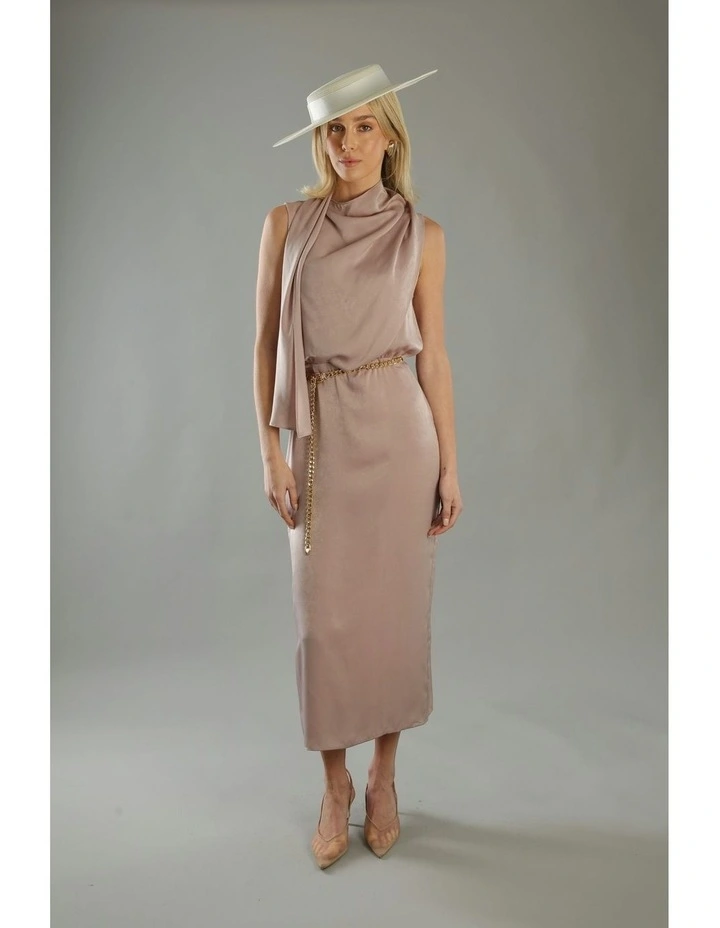 Macy Boater in Cream image 3