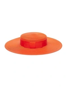 Macy Boater in Orange