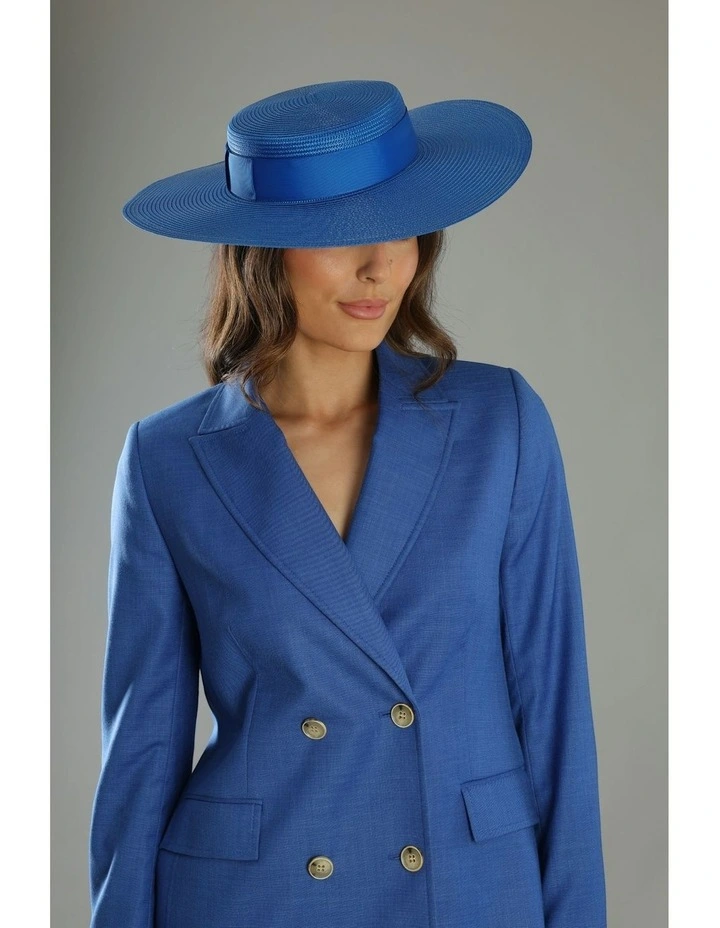 Macy Boater in Royal Blue image 1