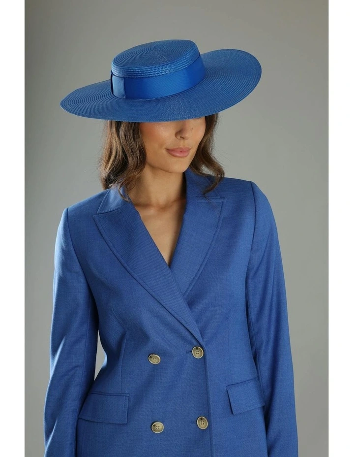 Macy Boater in Royal Blue image 2
