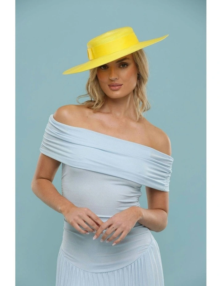 Macy Boater in Yellow image 1