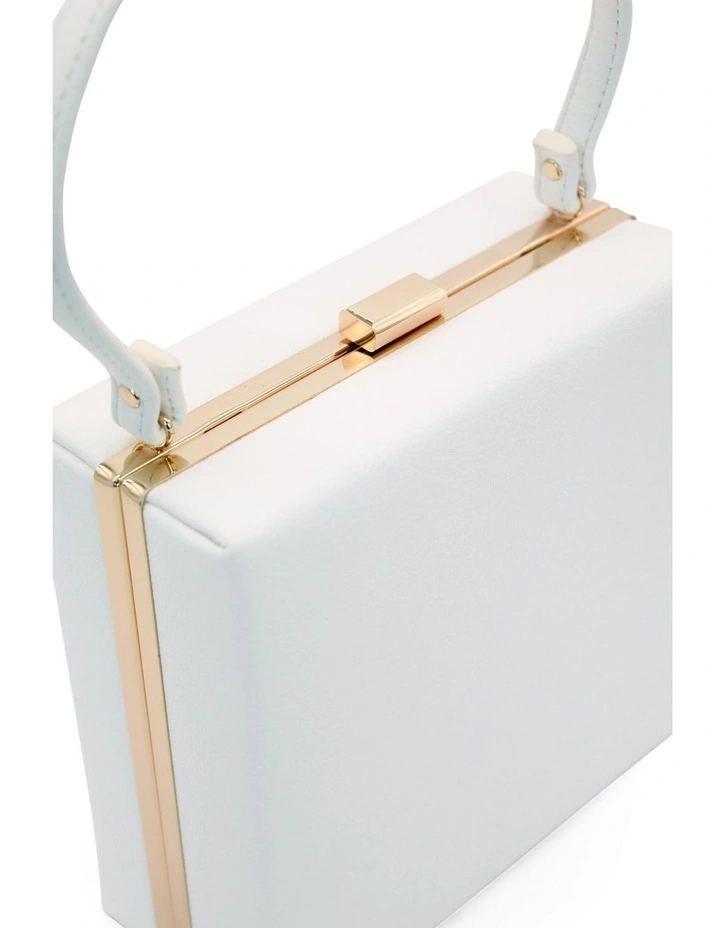 Nikita Top Handle Bag in White image 7