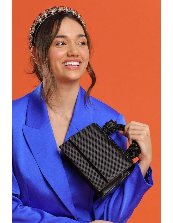 Arabella Top Handle Bag in Black image 7