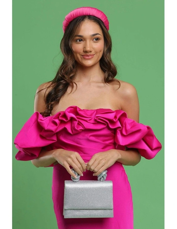 Arabella Top Handle Bag in Silver image 7