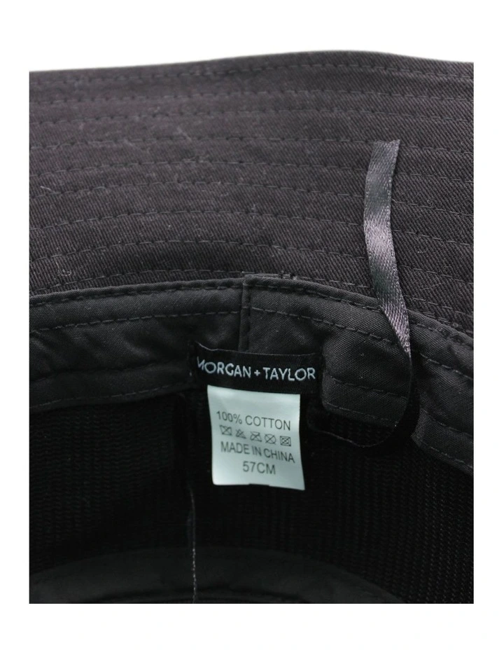 Riley Bucket Hat in Black image 4