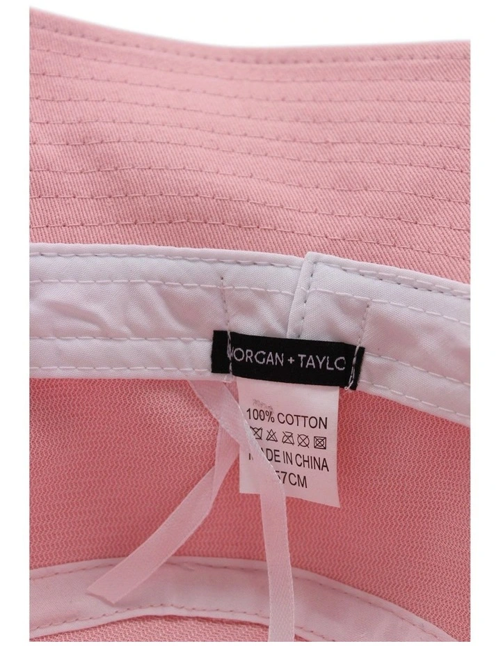 Riley Bucket Hat in Pale Pink image 4