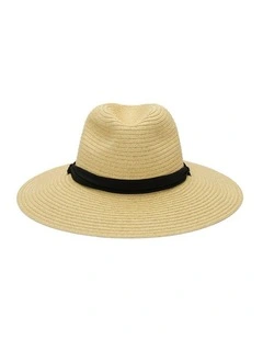 Cora Fedora Hat in Natural