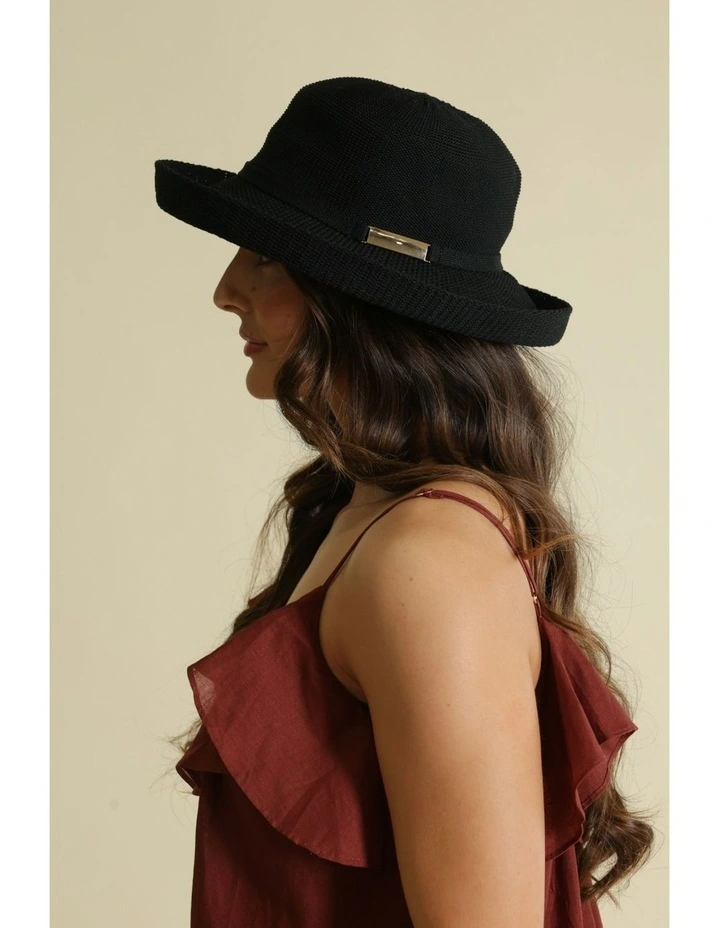 Maisie Thermal Hat in Black image 5