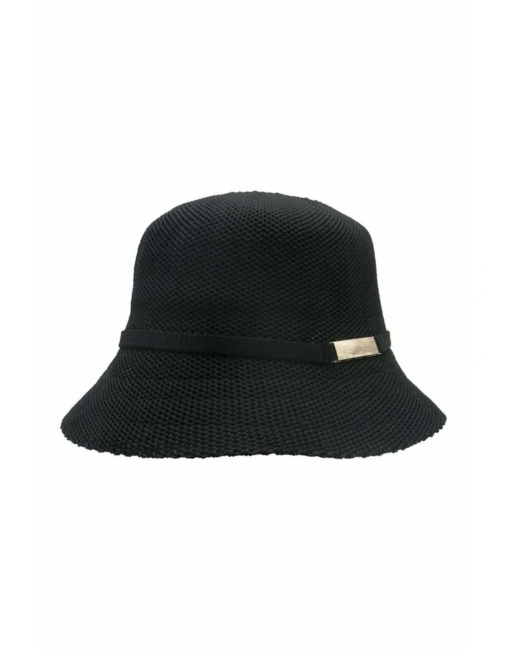 Lavinia Bucket Hat in Black image 3