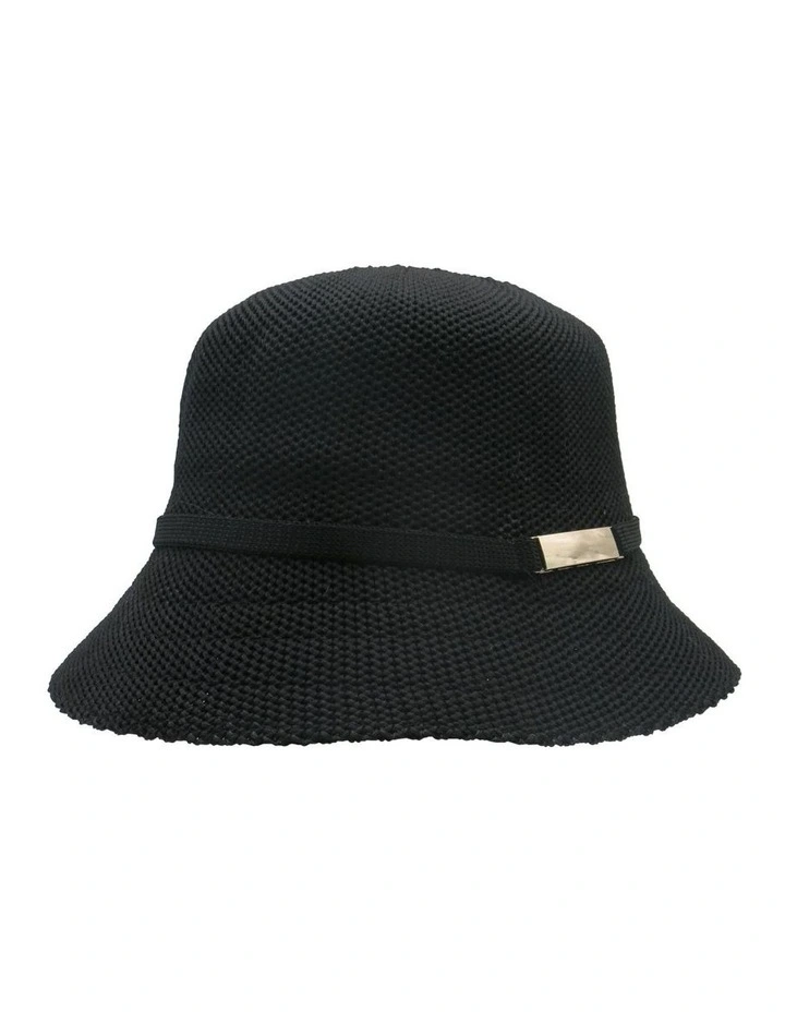 Lavinia Bucket Hat in Black image 3