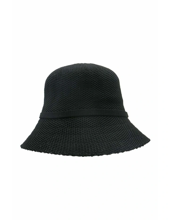 Lavinia Bucket Hat in Black image 4