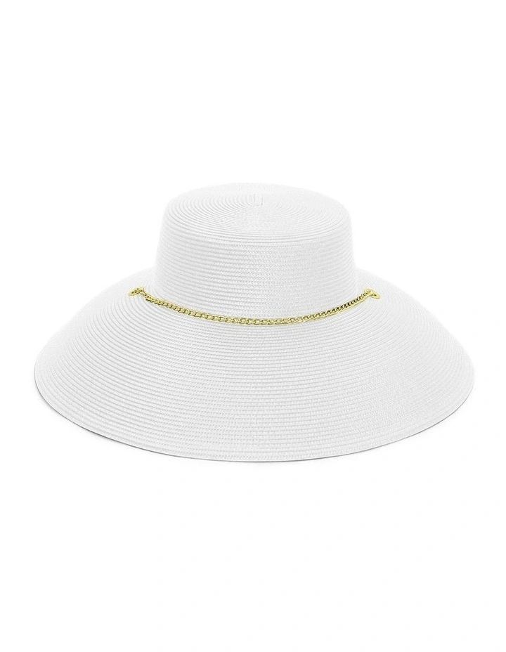 Jolie Droop Hat in White image 2