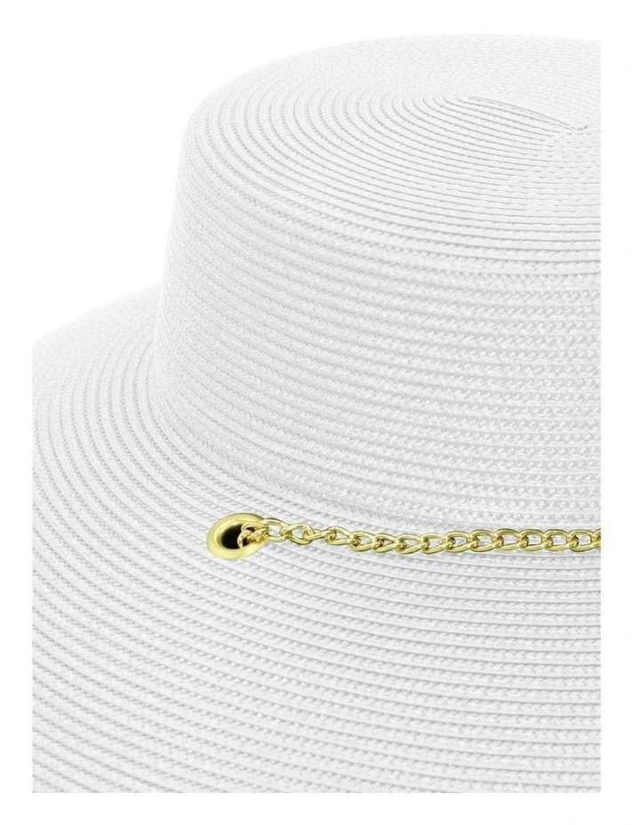 Jolie Droop Hat in White image 3