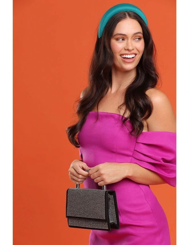Clarissa Top Handle Bag in Black image 3