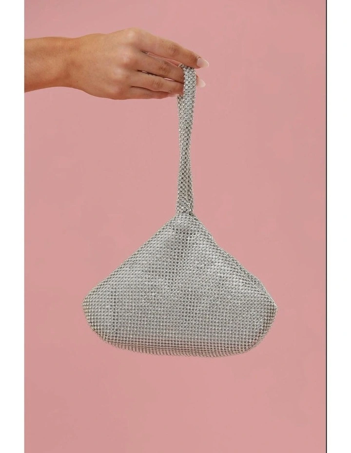 Marisol Top Handle Bag in Silver image 2