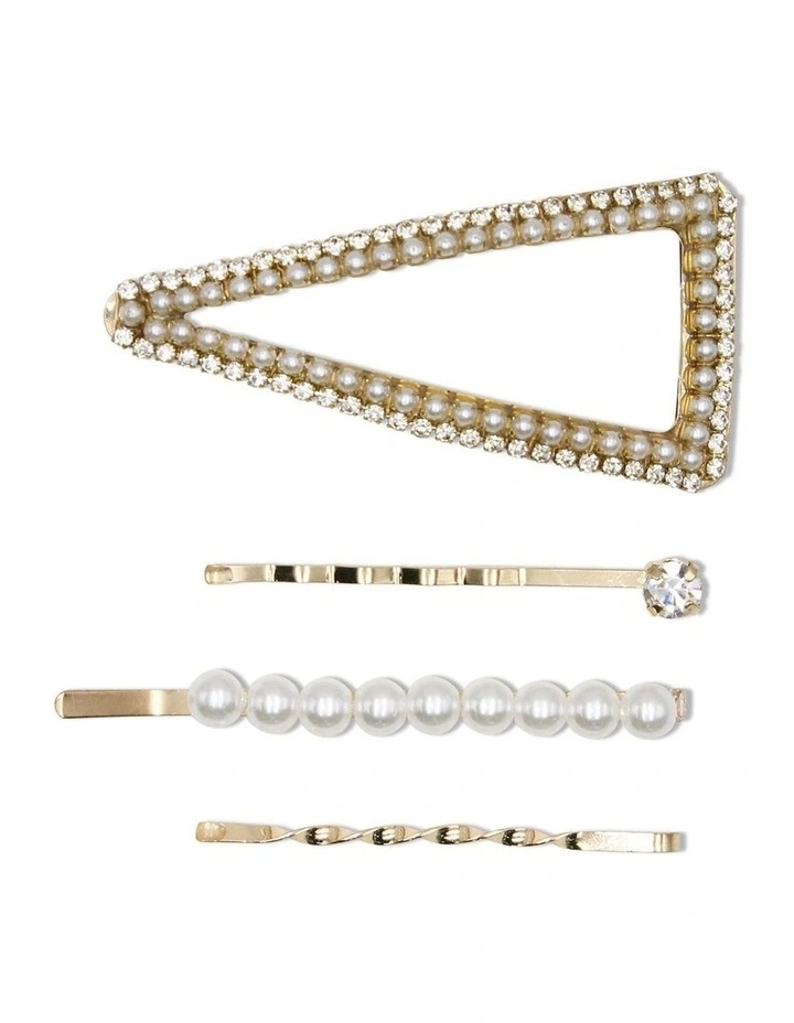 Calia Hair Clip Set in Gold image 1