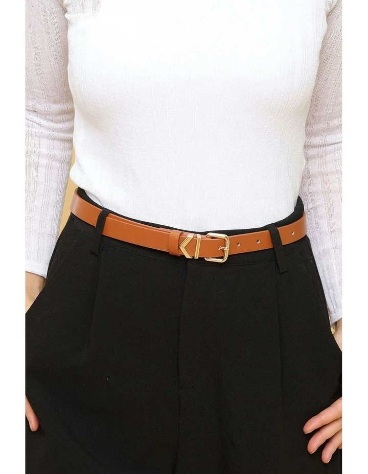 Fleur Belt in Brown image 4