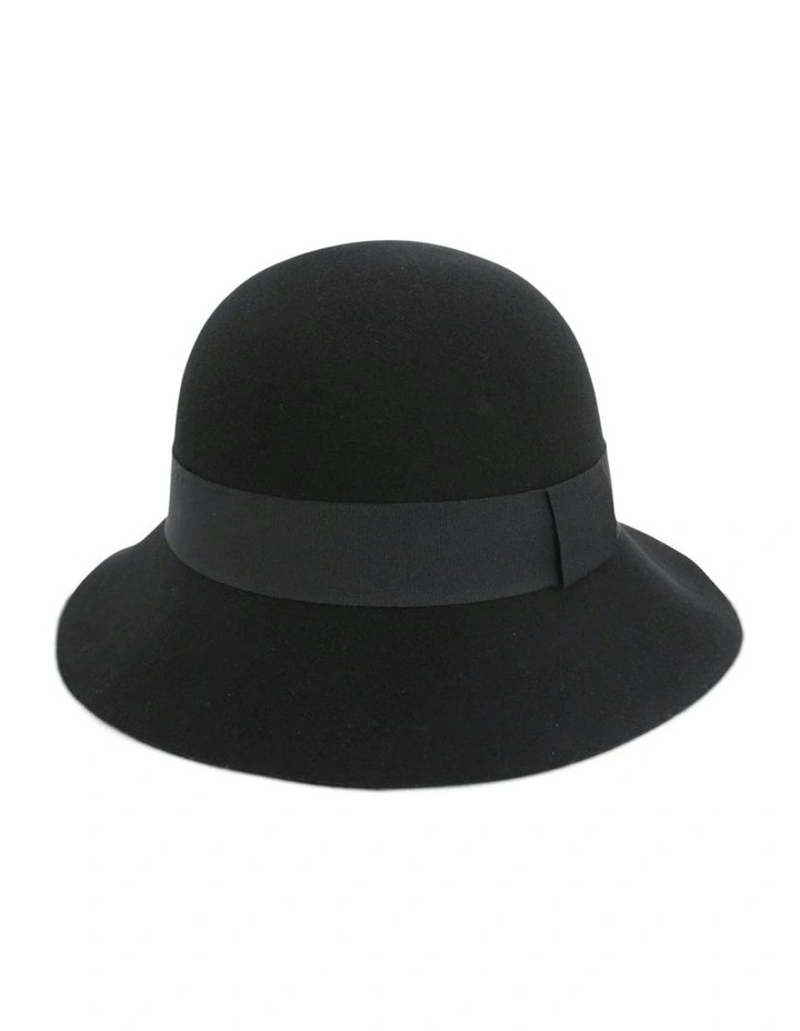 Saige Small Wool Floppy in Black image 3