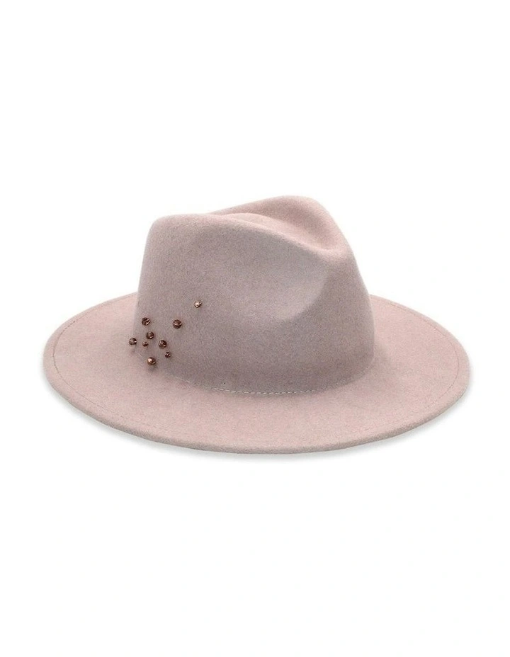 Petra Fedora in Rose Dust Pink image 1
