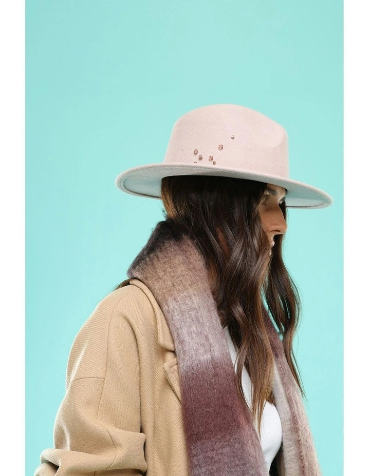 Petra Fedora in Rose Dust Pink image 2