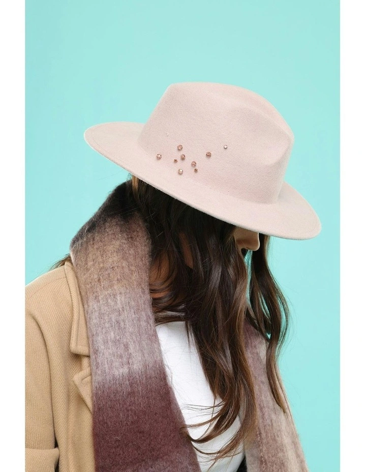 Petra Fedora in Rose Dust Pink image 4