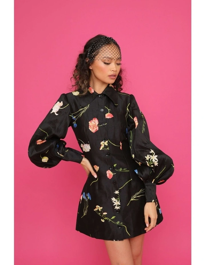 Safa Veil Headpiece in Black image 4