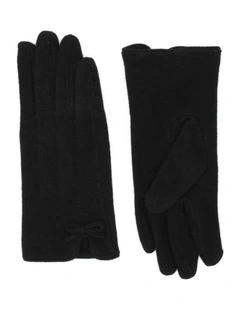 Angelica Woollen Gloves in Black