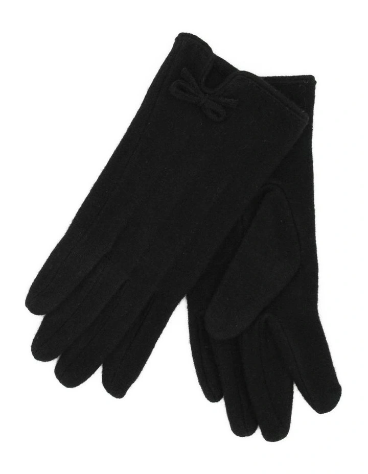 Angelica Woollen Gloves in Black image 3