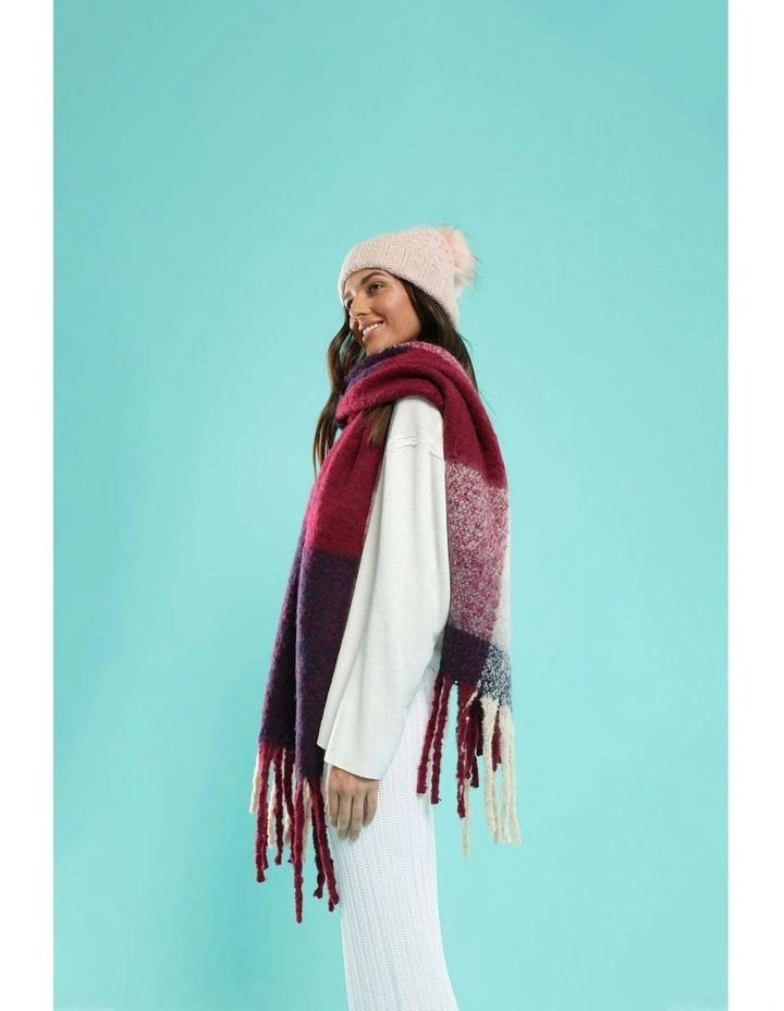 Sarah Scarf in Burgundy image 5