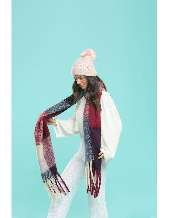 Sarah Scarf in Burgundy image 6