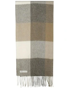 Asher Wool Scarf in Neutrals