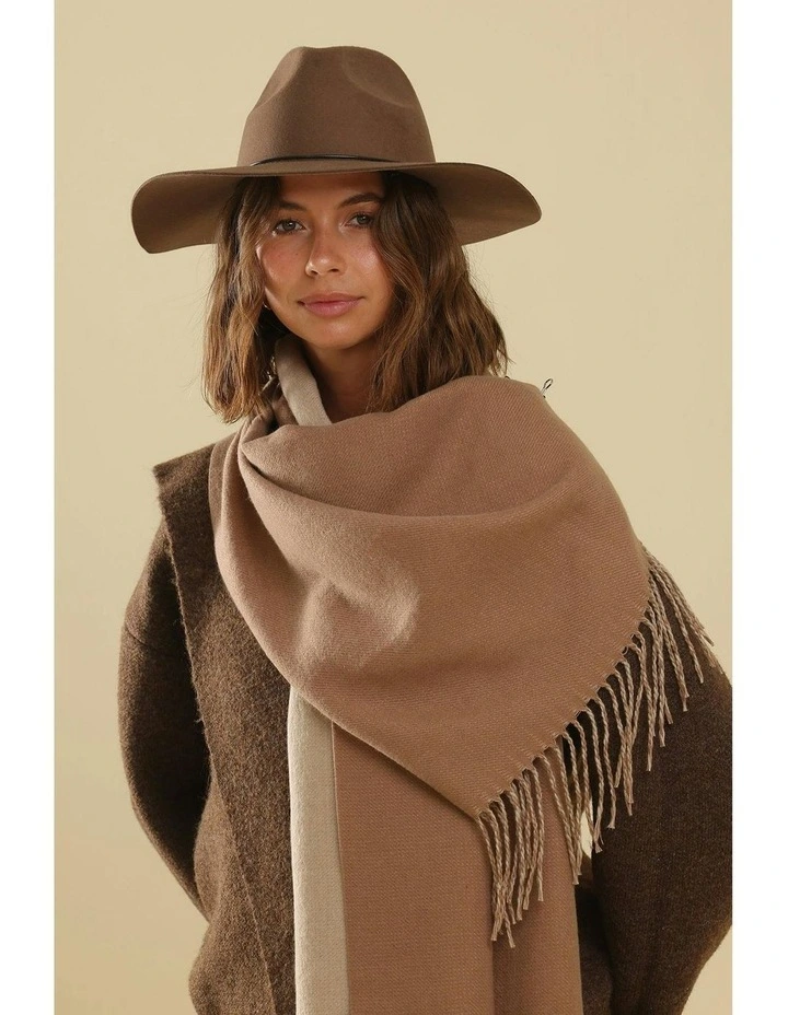 Rachel Scarf in Beige image 2
