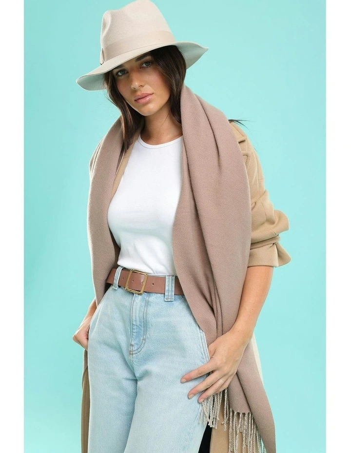 Rachel Scarf in Beige image 6