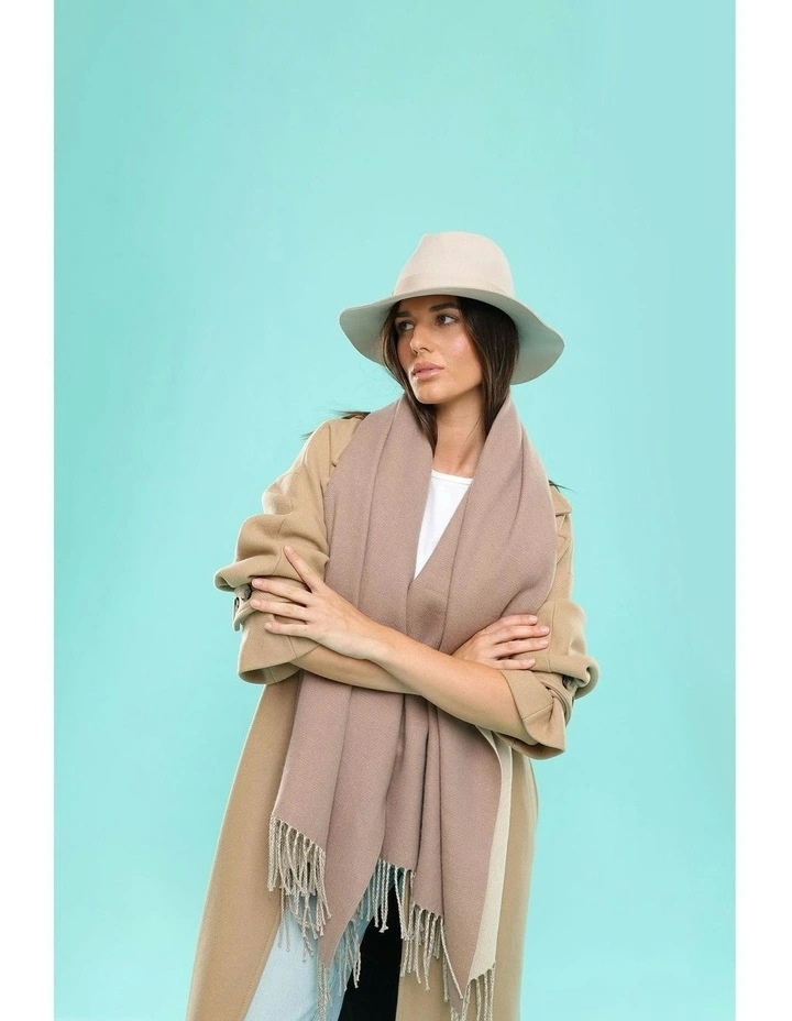 Rachel Scarf in Beige image 7