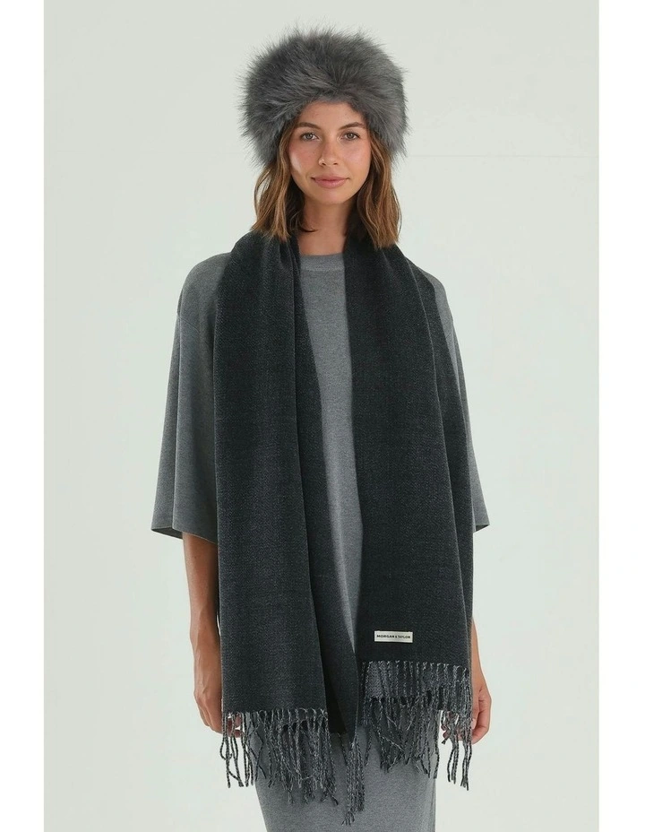 Rachel Scarf in Black image 3