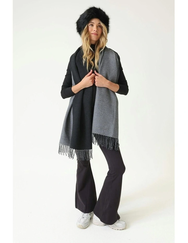 Rachel Scarf in Black image 7