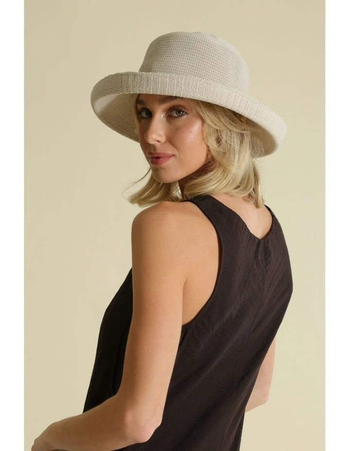 Maisie Thermal Hat in Beige image 1